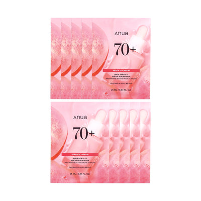 Anua Peach 70 Niacin Serum Mask (10 piezas)